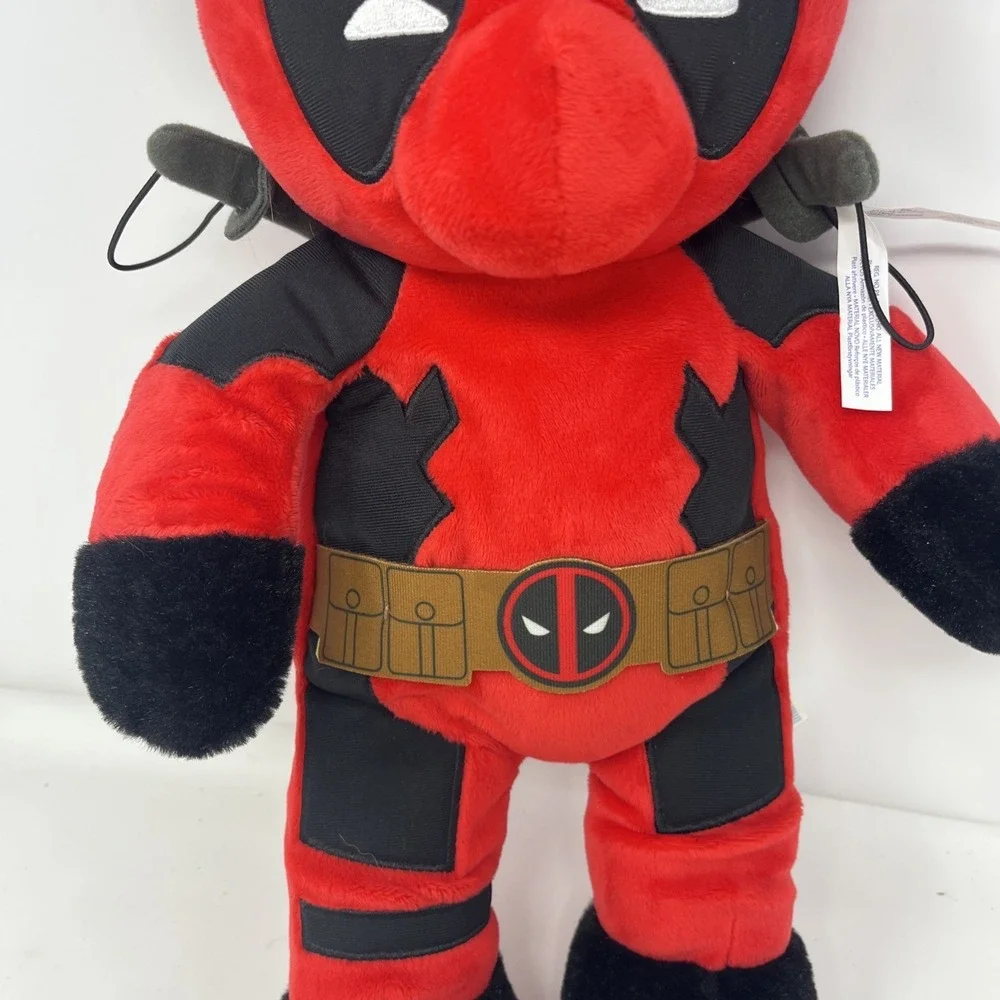 Build A Bear Marvel Comics Deadpool Plush Bear With Both Swords